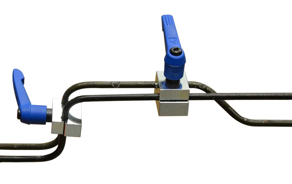 Brake line service set, 14 pcs., incl. flaring tool, bending device, holding clamps and pipe cutter