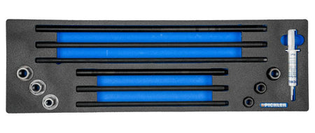 Spindle set M12 / M14 / M16 quality: 12.9 Spindle length: 330 + 500 mm incl. ball bearing nuts