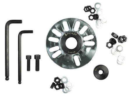 Wheel hub flange 3,- 4 and 5 hole pitch