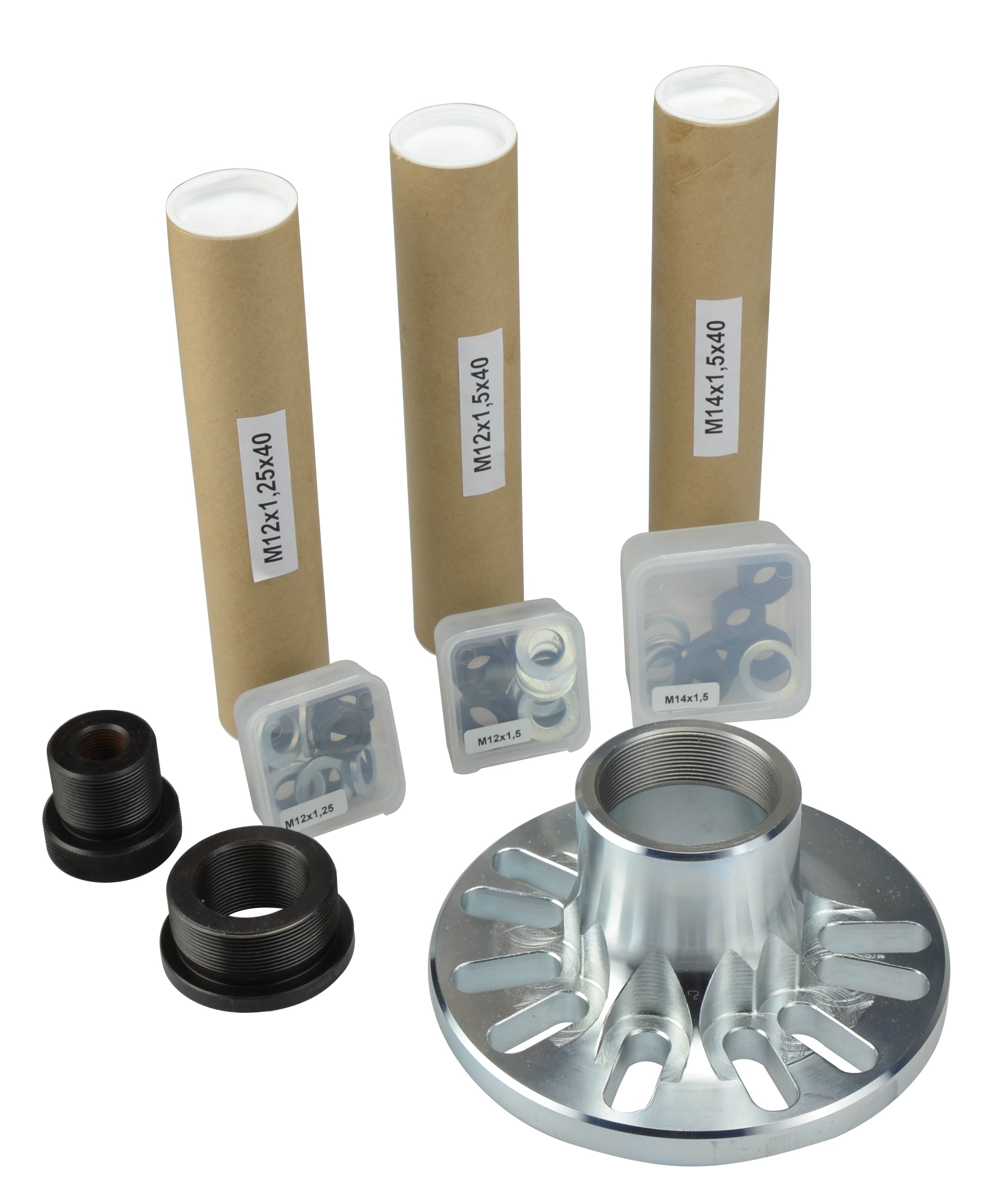 Wheel hub flange 3,- 4 and 5 hole pitch