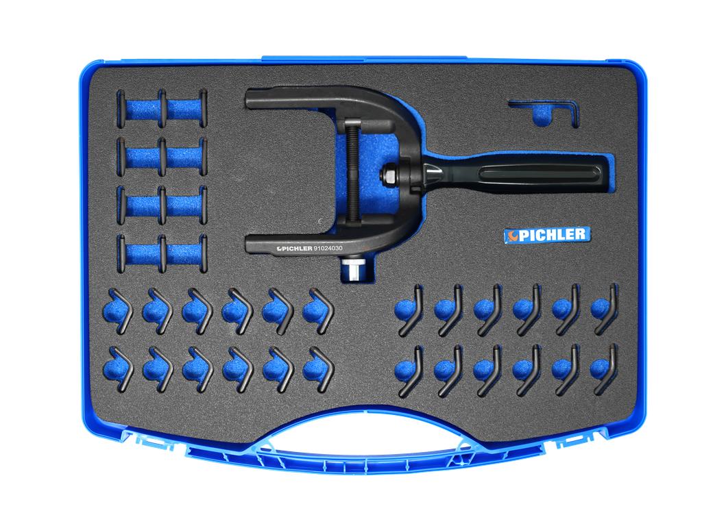 Circlip tool incl. 5 tip sizes (Ø 2.2 / 2.5 / 3.0 / 3.5 / 3.8 / 4.2 mm
