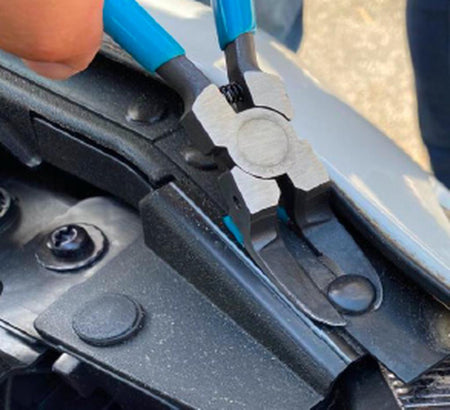 Trim clip removal plier "soft" multifunction