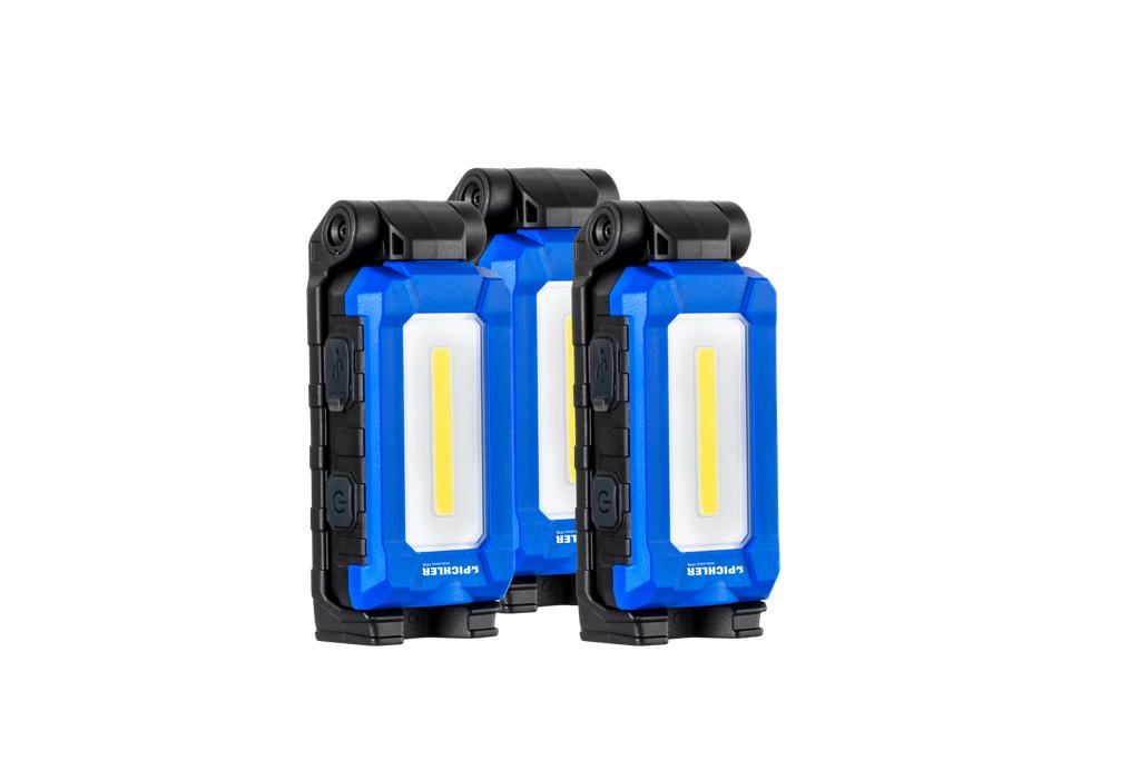 Foldable LED pocket light 360° Rotation function 3 pcs.