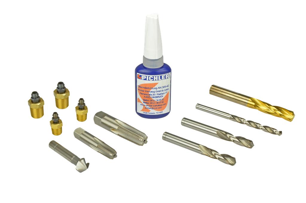 Brake calliper bleeder valve repair kit 12 pcs. 1/4" 1/8" NPT