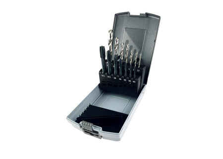 SHSS-Tap Set, M3 - M12, 14 pcs. Typ 047/508B, incl. core drill
