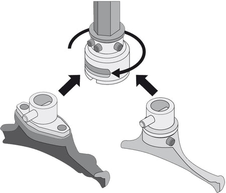 Tyre changer quick change holder Mounting  Ø 29 mm