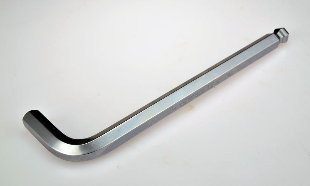 Winkelstiftschlüssel 12mm Innensechskant lang, mit Kugelkopf