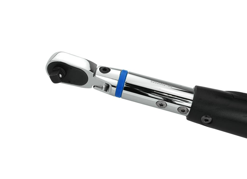 Digital torque wrench 3/8", (6,8) 27 - 135 Nm incl. rotation angle with swivel head