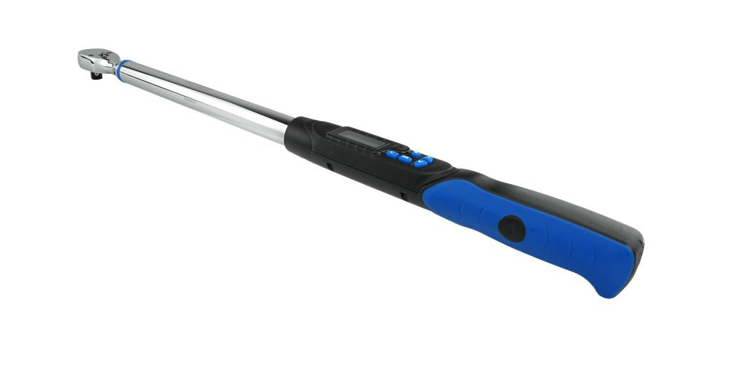 Digital torque wrench 1/2", (17) 68 - 340 Nm incl. rotation angle with swivel head