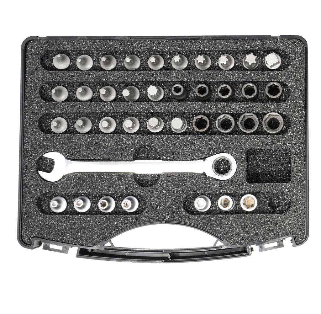 Socket and Bit Set "Extra Short" 38 pc