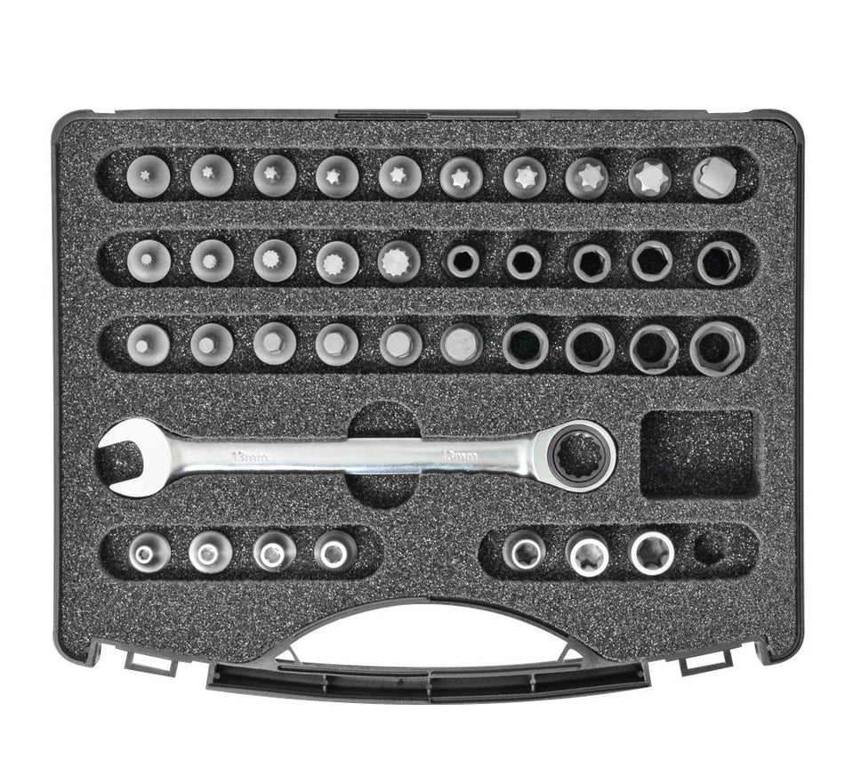 Socket and Bit Set "Extra Short" 38 pc