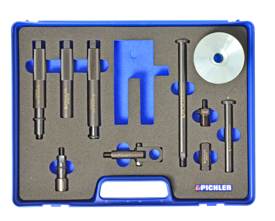 Universal injector removal set UNI III 9 pcs., manual operation without gripping claw