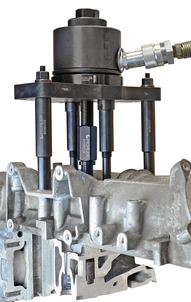 Injector removal set SOFIM with 20 t hydraulic cylinder for F1AE-2,3 l and F1CE 3,0