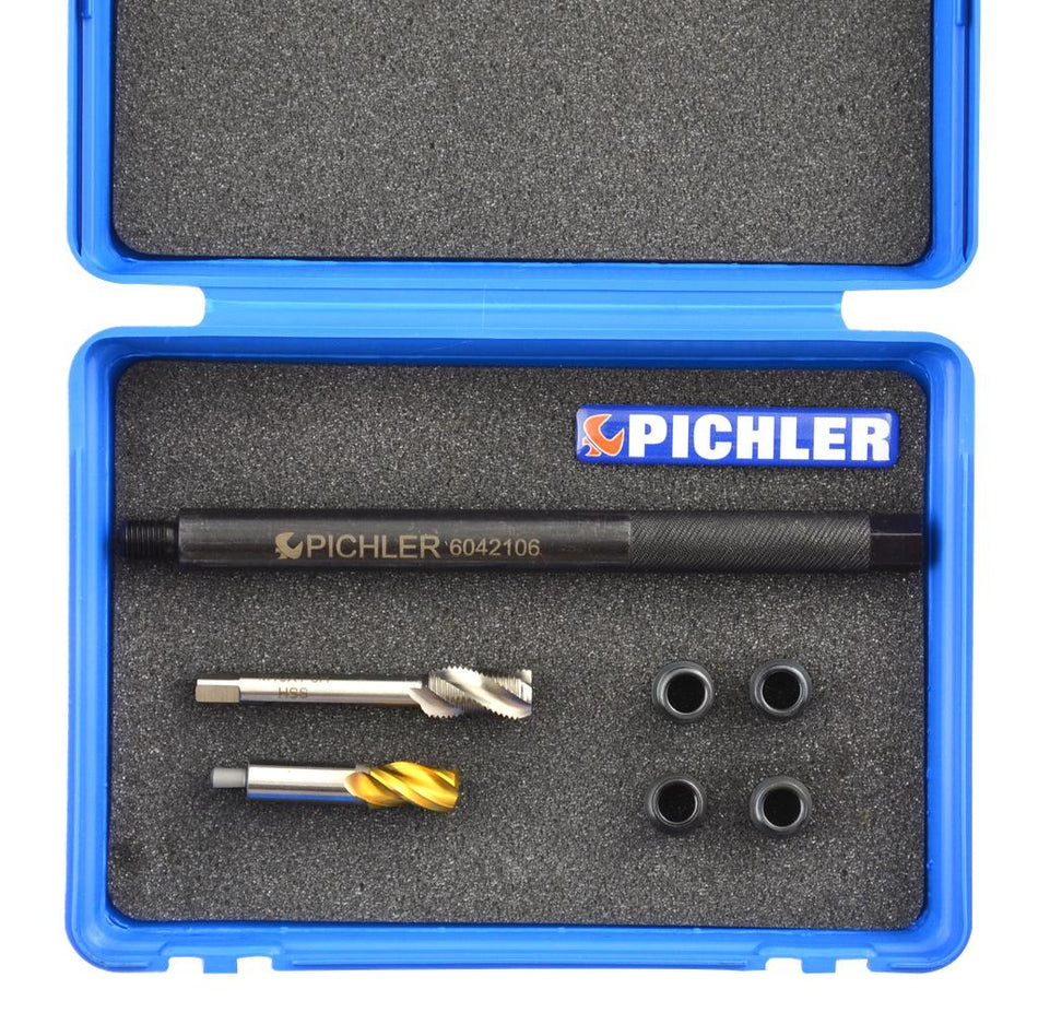 Thread Repair Kit for Glow Plugs, Complementary for the Universal Glow Plug Drilling Out Kit
