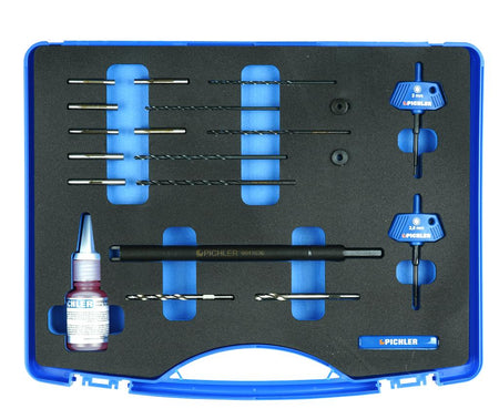 Glow plug middle electron drilling-out Set