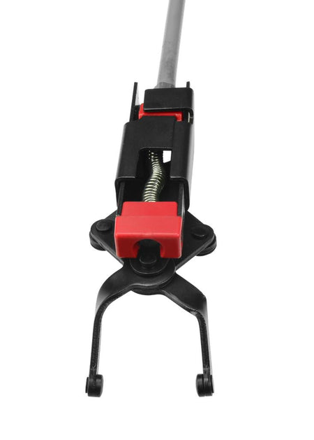 Quick coupler release pliers with bowden cable and locking mechanism