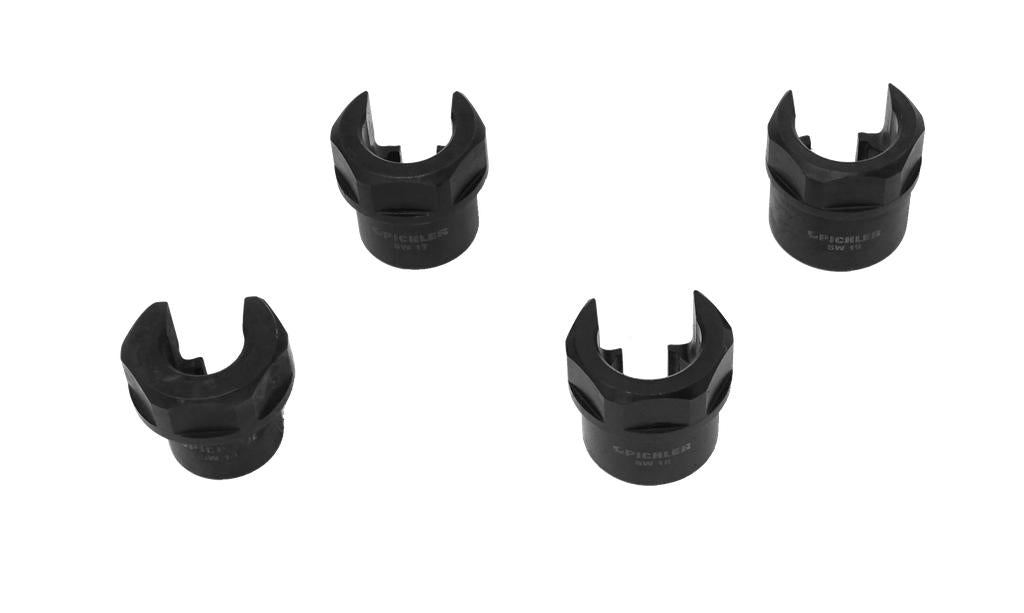 Socket spanner set for injection line 4 pcs. SW 14 / 17 / 18 / 19 mm