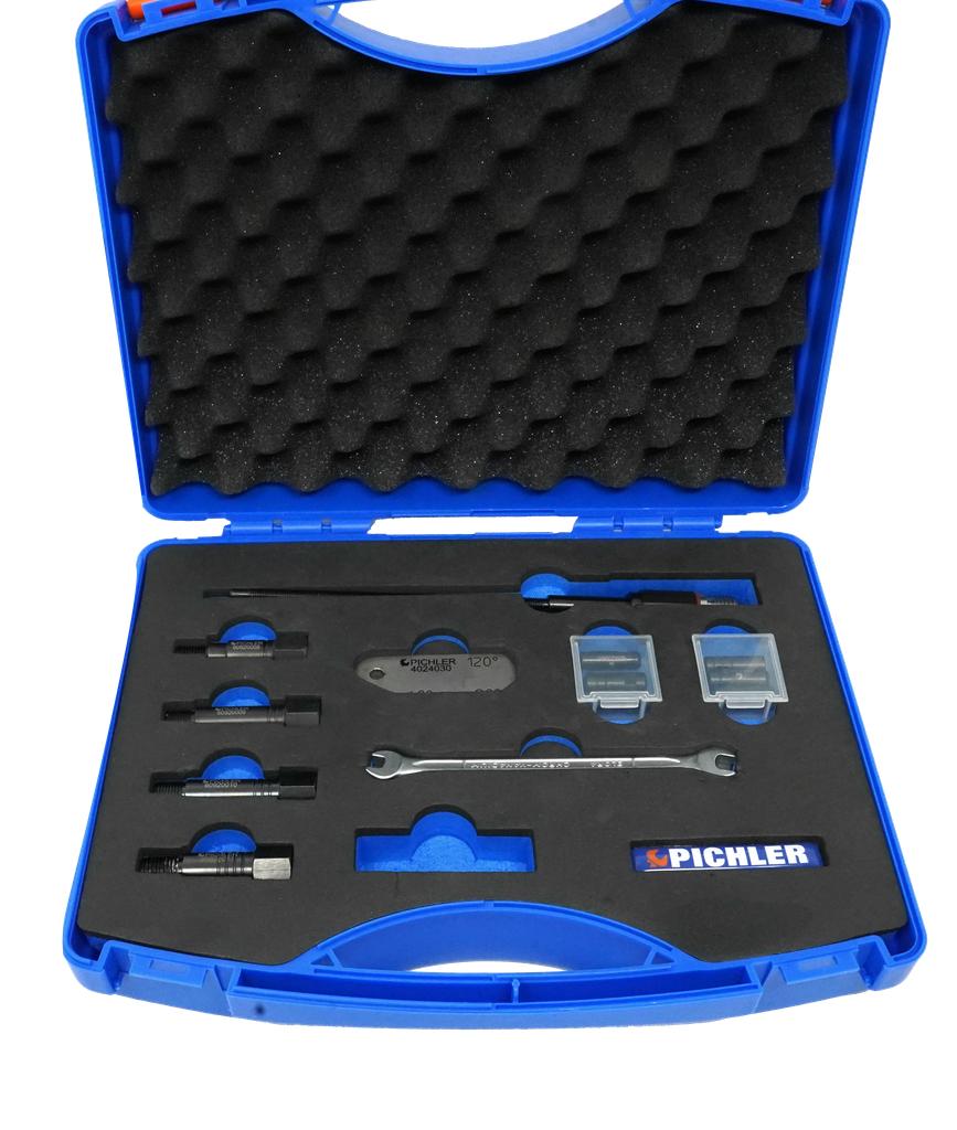 Universal compression & leakage test adapter set UNI II