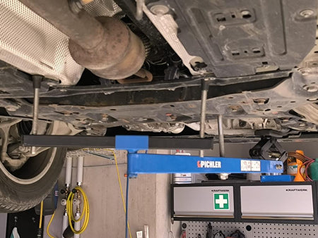 Universal under vehicle engine and gearbox support