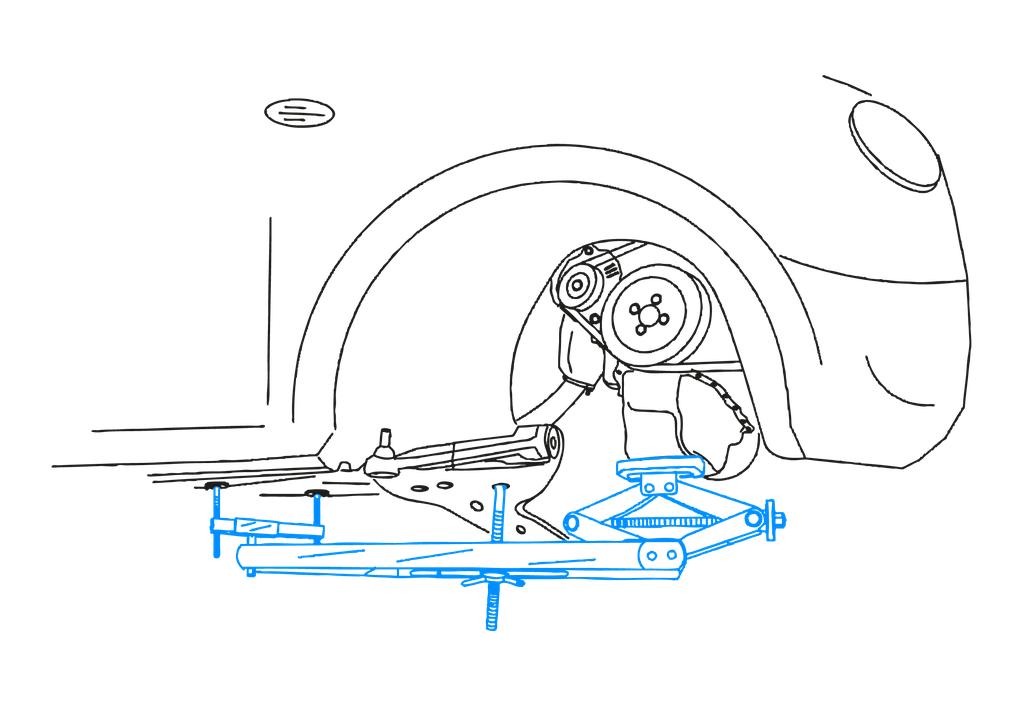 Universal under vehicle engine and gearbox support