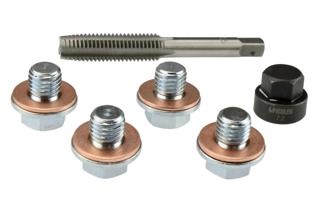 Oil Sump Drain Plug Thread Repair Kit for M10 x 1.5 Drain plugs, e.g. Citroën, Ford, Peugeot