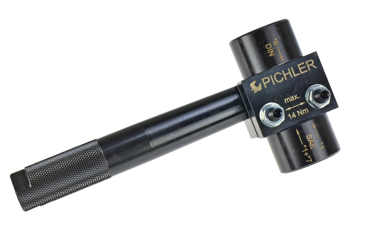 Vehicle brake flaring tool model M for SAE and DIN single and double flang