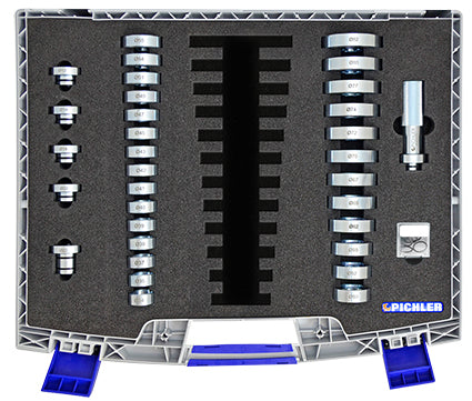 Universal bearing and bush driver set BASIC, 33 pc. Ø34mm-Ø55mm; Ø50 - 82mm