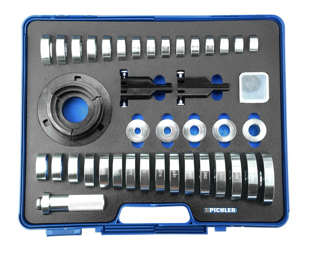 Universal pressure piece set incl. distance sleeve