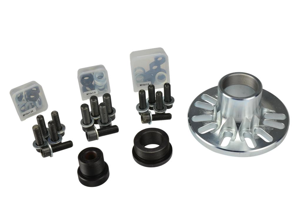 Wheel hub flange 3,- 4 and 5 hole pitch