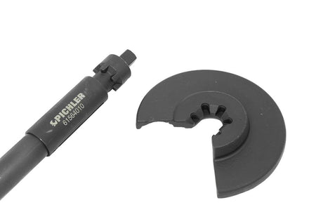 Telescopic internal spring compressor