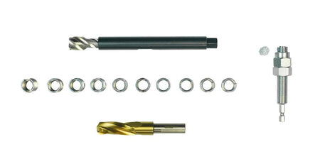 Tool kit for replacing damaged thread M14 x 1.5 BMW E38 & E39 (X3, X4, X5, X6) of the shock absorber fitting on the lower wishbon BMW X-Modelle X3, X4, X5, X6