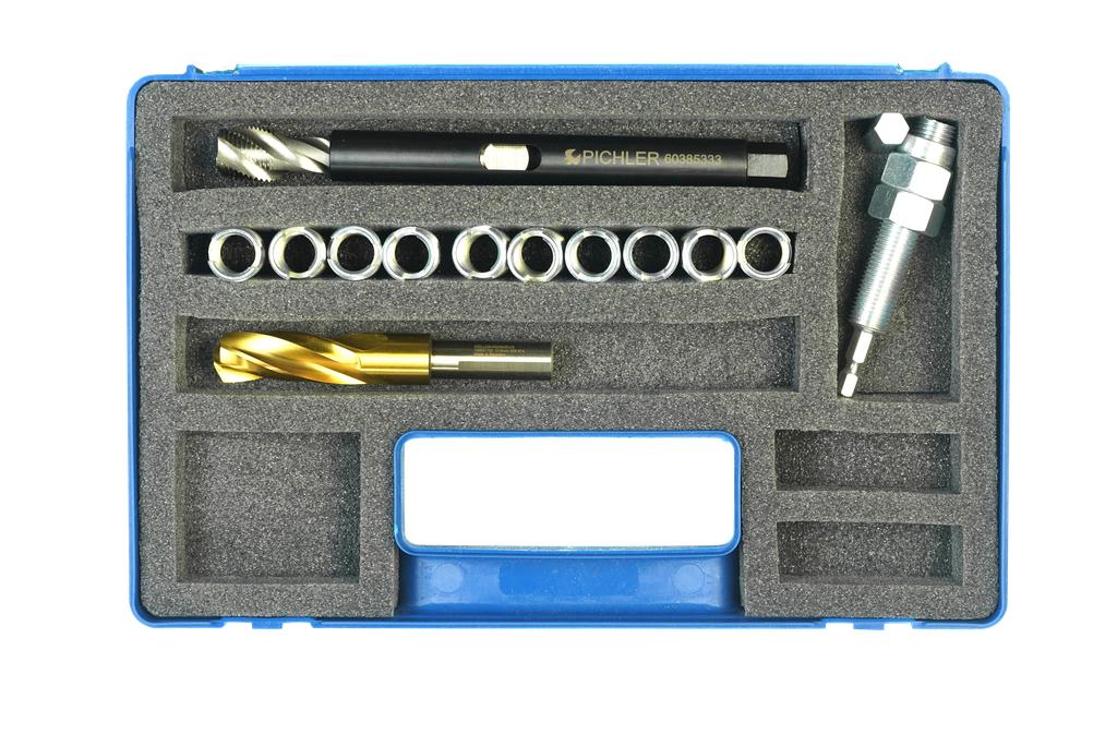 Tool kit for replacing damaged thread M14 x 1.5 BMW E38 & E39 (X3, X4, X5, X6) of the shock absorber fitting on the lower wishbon BMW X-Modelle X3, X4, X5, X6