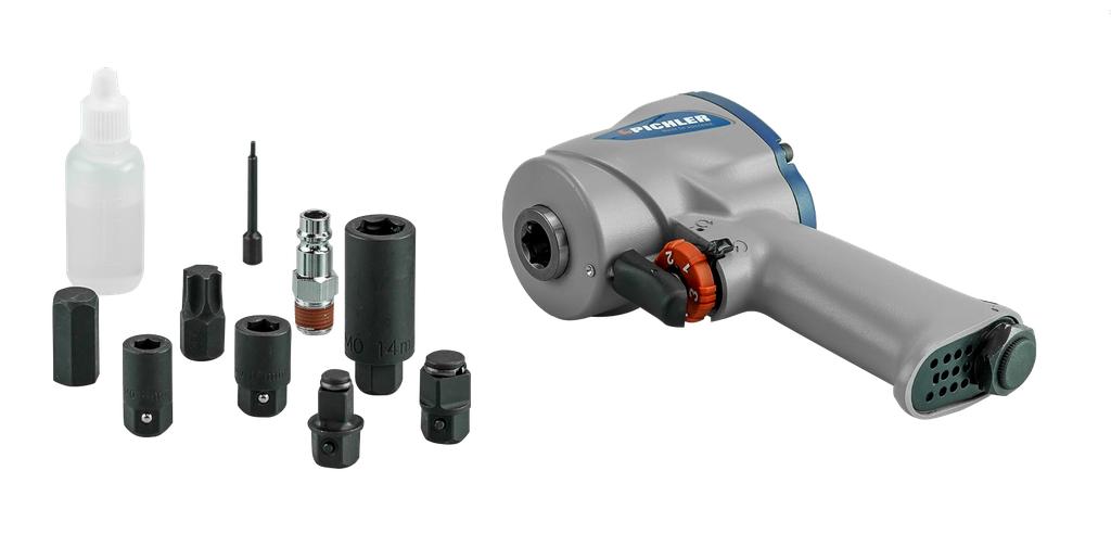 XS-Multi impact wrench incl. 5 plug in adapters