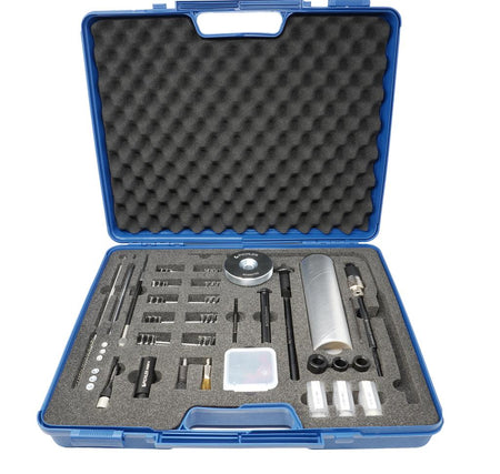 Injector shaft cleaning set with 5 modules