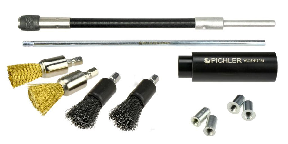Cleaning brushes starter set mixed Steel and brass brushes