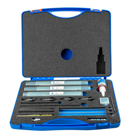 Universal broken glow plug tip removal set M8x1, M9x1, M10x1 & M10x1.25