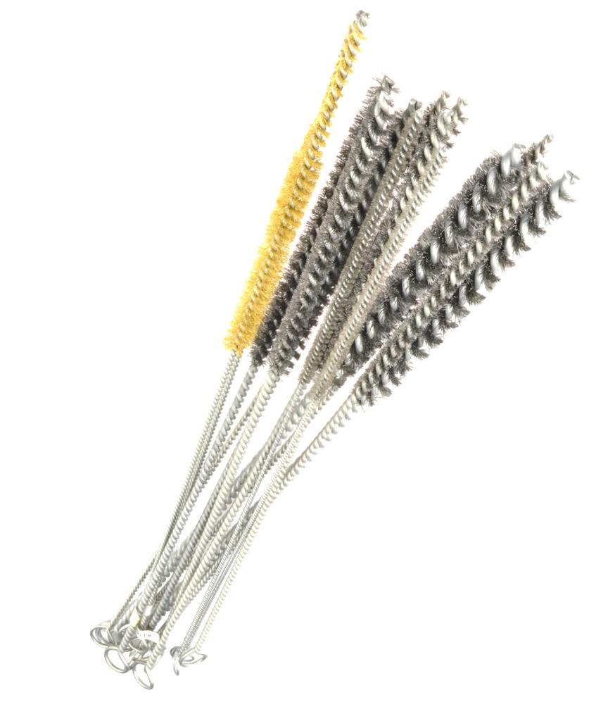 Glow plug hole brushes set 14 pcs.
