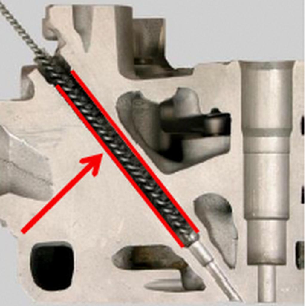 Glow plug hole brushes set 14 pcs.