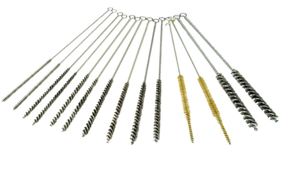 Glow plug hole brushes set 14 pcs.