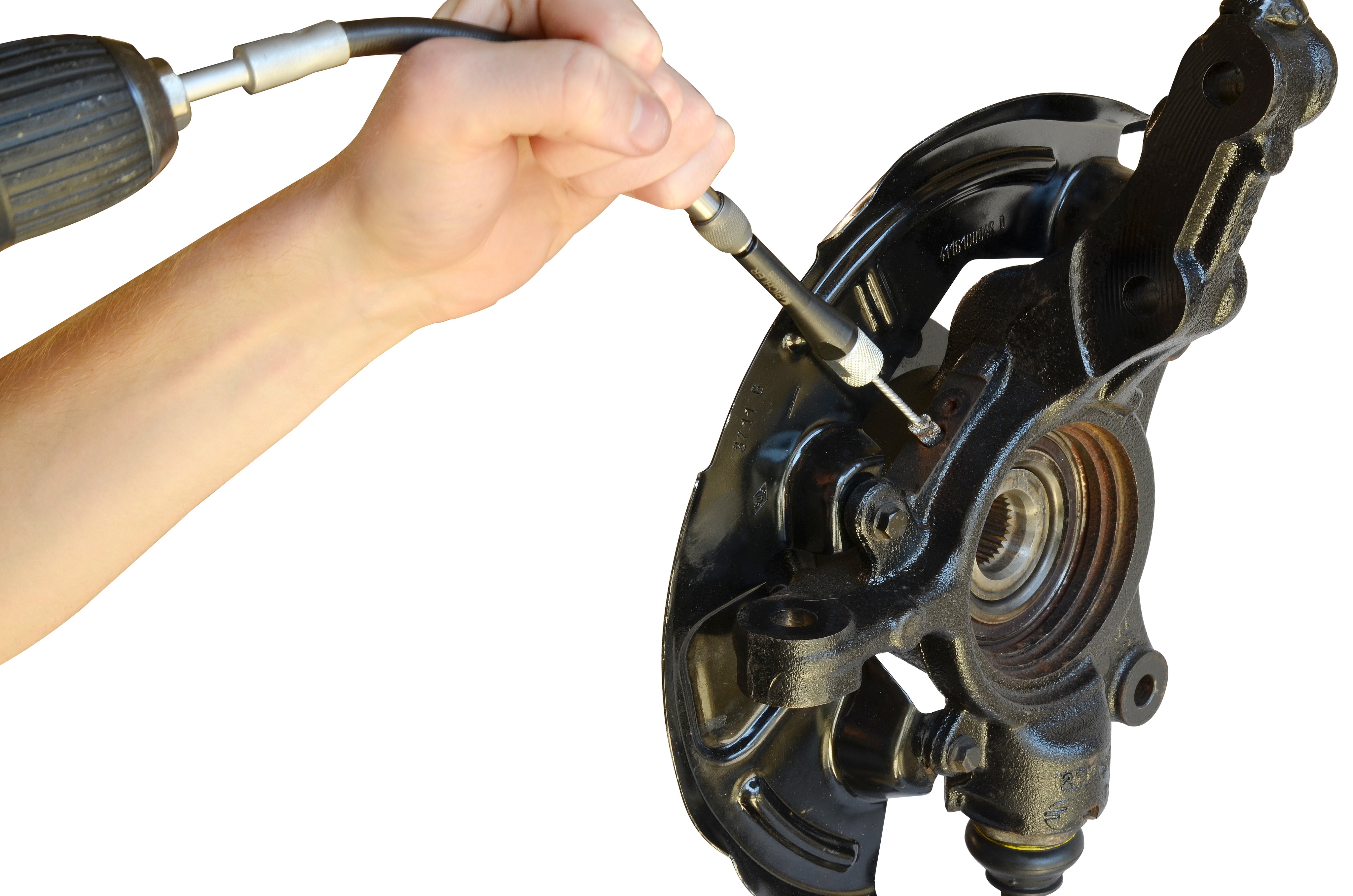 Twisted-wire brush cleaning set with brushes Ø 6, 8, 10, 13 & 16 mm