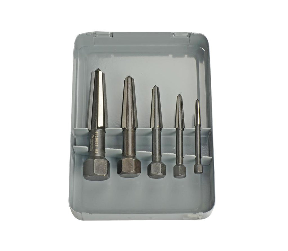 Easy Out Screw Extractor Set 5 pcs M5 - M20 - dual-edged for right-and left